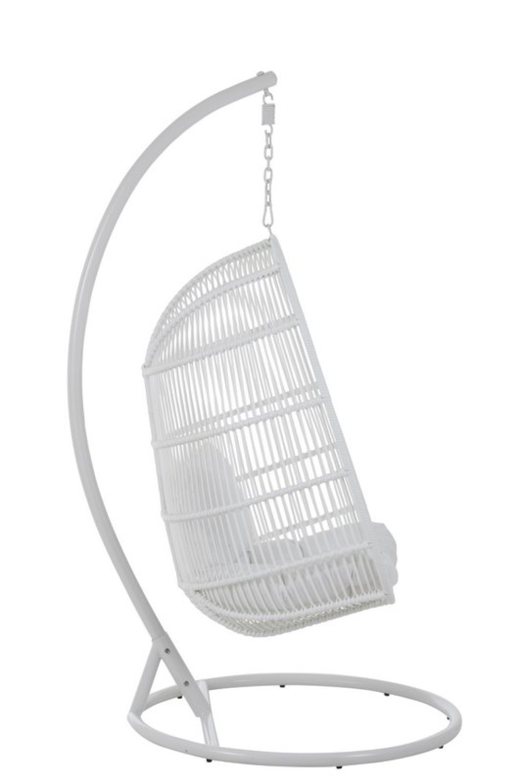 J-Line Hammock Chair Oval Steel White