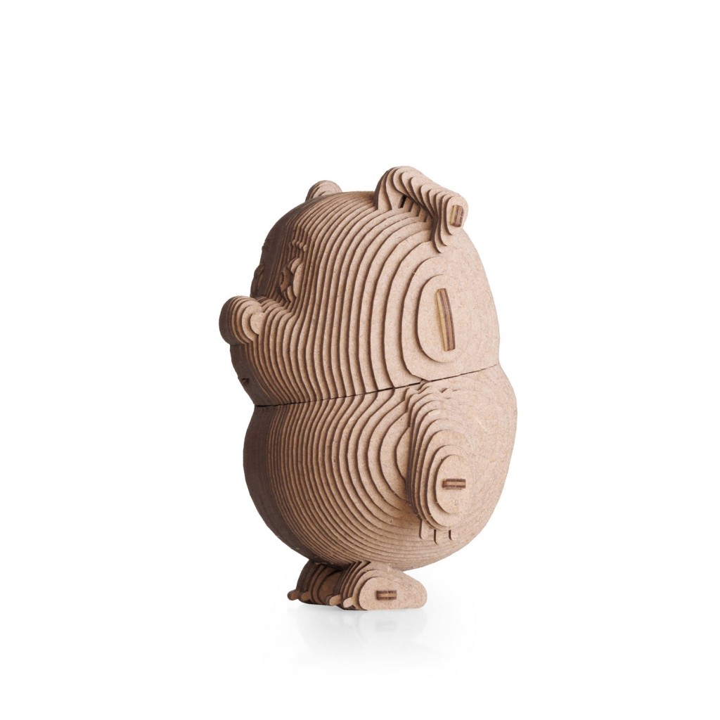 Eco Wood Art (EWA) 3D Houten Bouwset Spaarpot, Winnie the Pooh, 4172, 10,3x11x21,5cm
