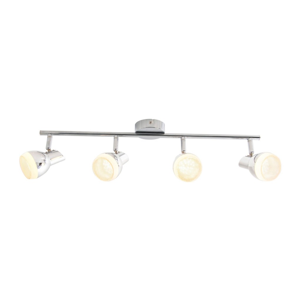 4 LED -muur en plafondrail "Chromey"