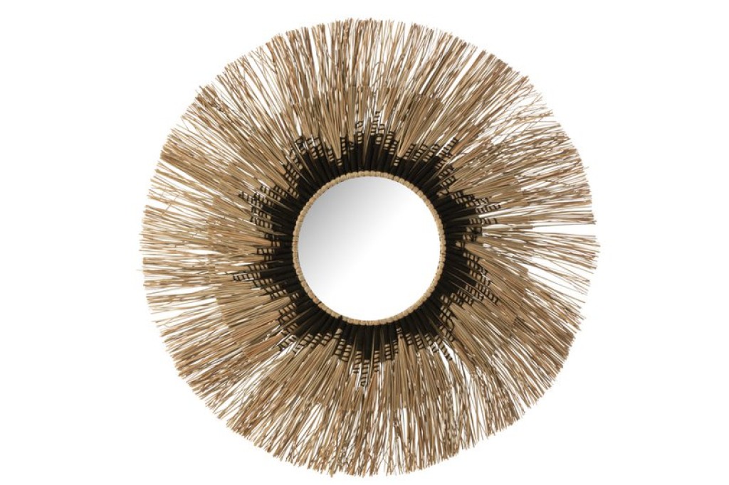 J-Line Mirror Melissa Paille Natural/Black Large