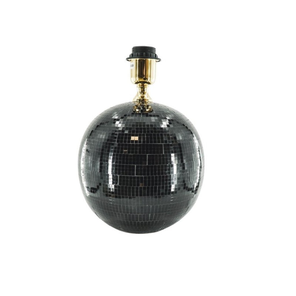 Lamp - Disco ball -Glass - Black - 20x20x20cm