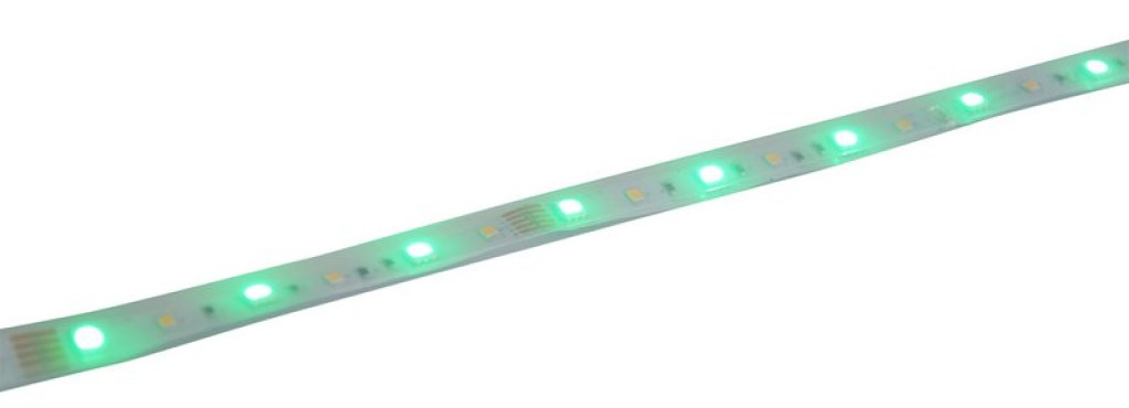 The LED "Stripe" Outdoor 500 cm, 24 watts, warm white, with color changer, dimmable, including remote control and accessories