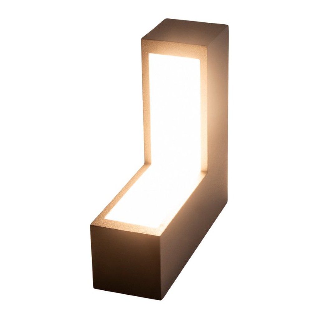 LED wall lights "Angus" made of metal and plastic in anthracite, with integrated LED