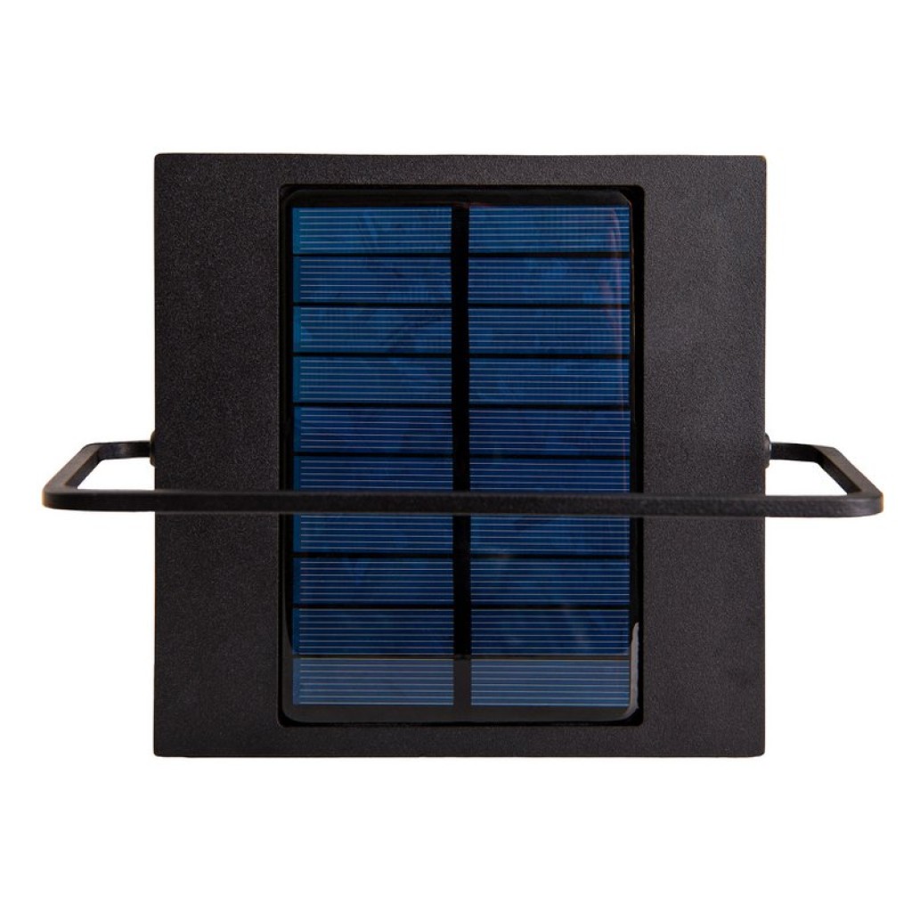 LED camping/skirting lamp H: 28cm, for outside, skirting lamp - metal and plastic in black, with integrated LED