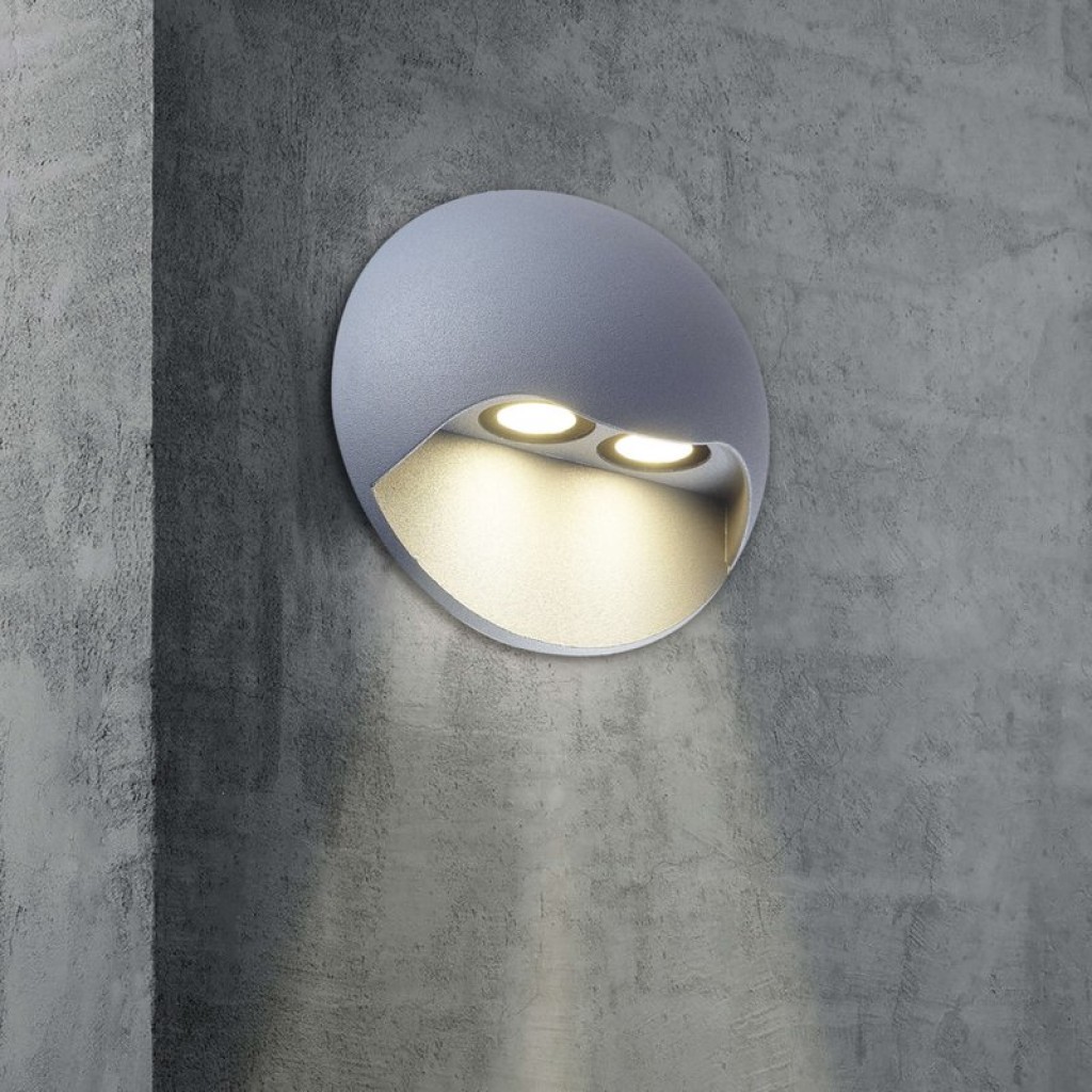 LED external wall lamp "Vedus" D: 13cm