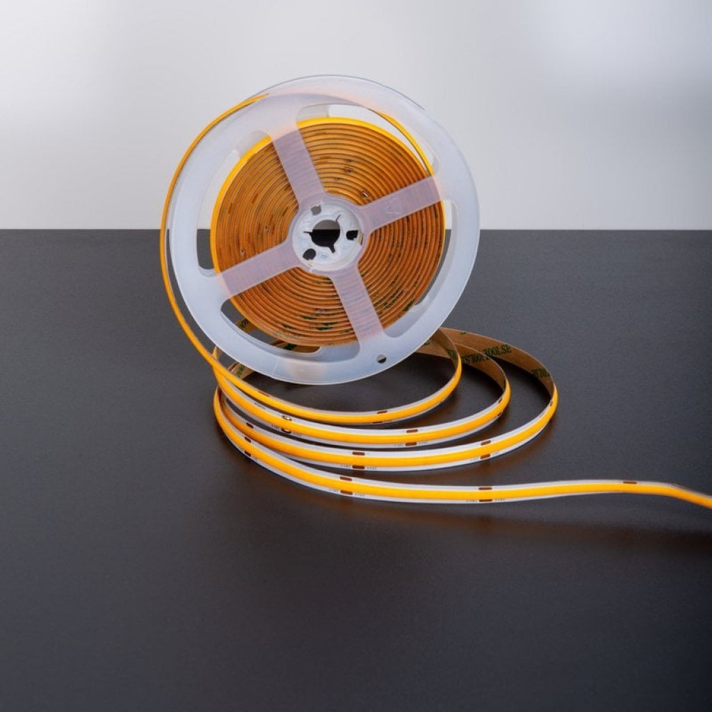 COB-LED-Stripe 5 Meter, weiß/transparent, dimmbar mit Memoryfunktion