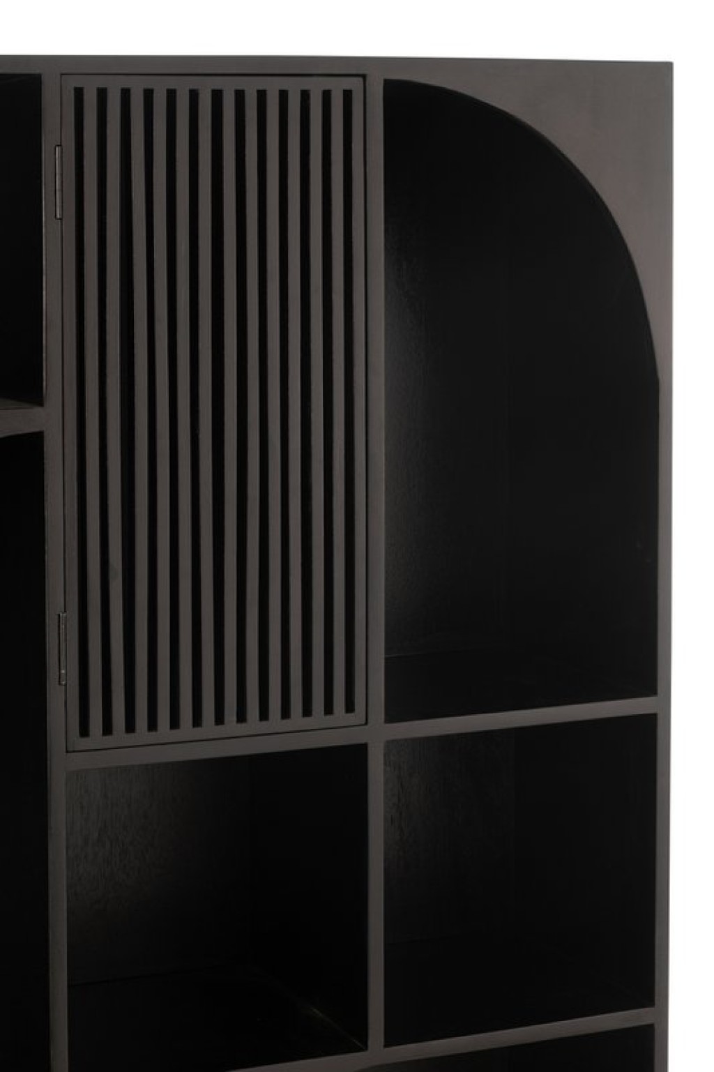 J-Line Rack Fashion Mango Wood/MDF Black
