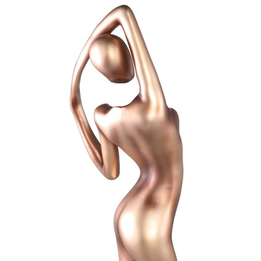 Leonne Gold Polyester Statue Woman Body Shaped