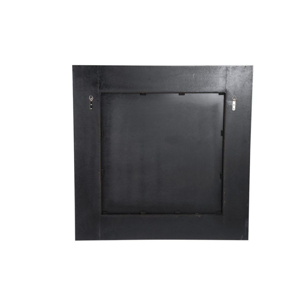 Gezzy Natural Wood Veneer Mirror Curl Frame Square