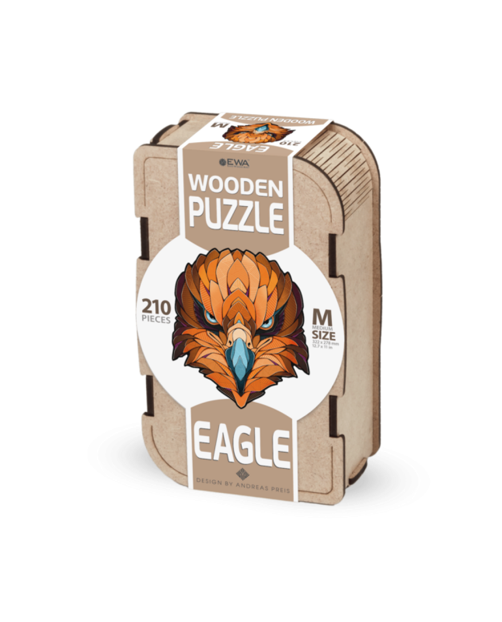 Houten Legpuzzel Eagle, Eco Wood Art, Size M, 3632, 32,2x27,8x0,4cm
