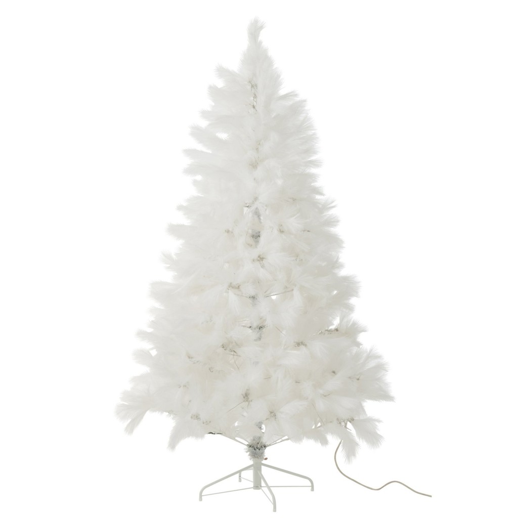 J-Line Kerstboom 400 Led Pampa Metaal Wit