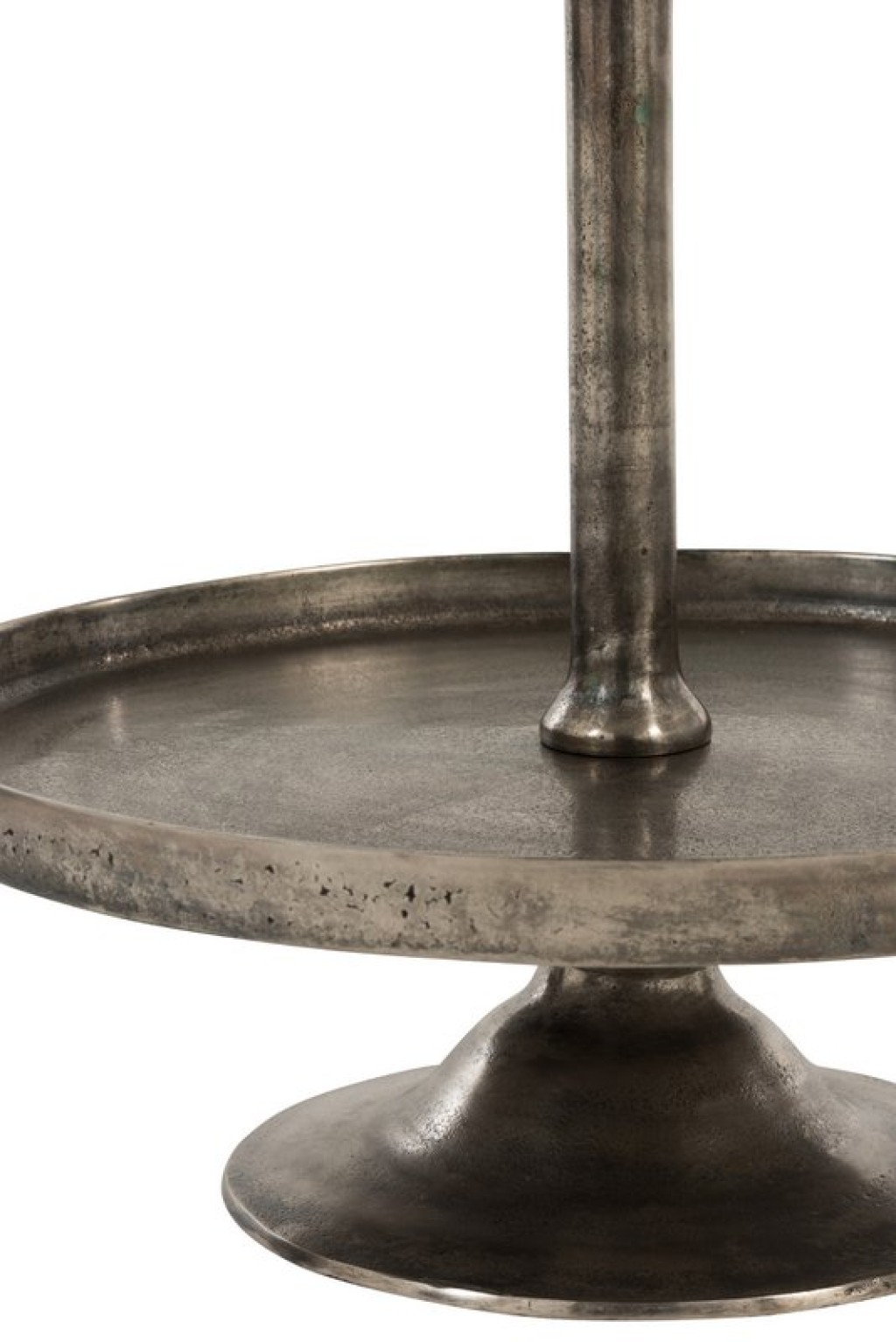 J-Line 3 Levels On Foot plateau - tray - metal - gray