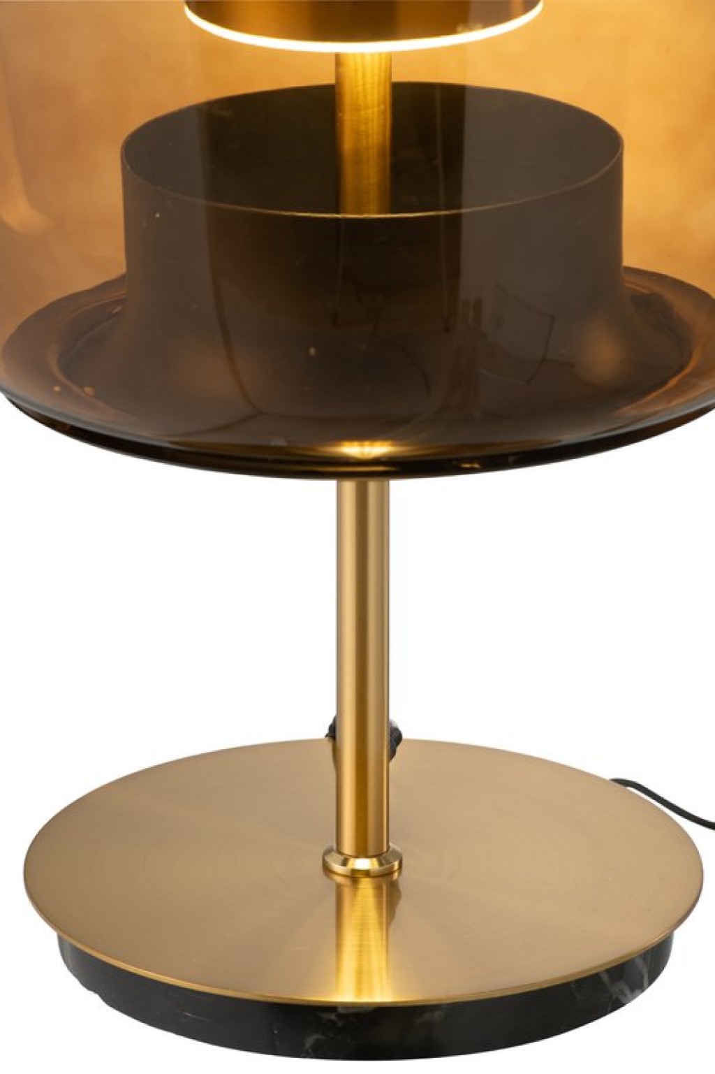 J-Line lamp - glass - brown - LED lights
