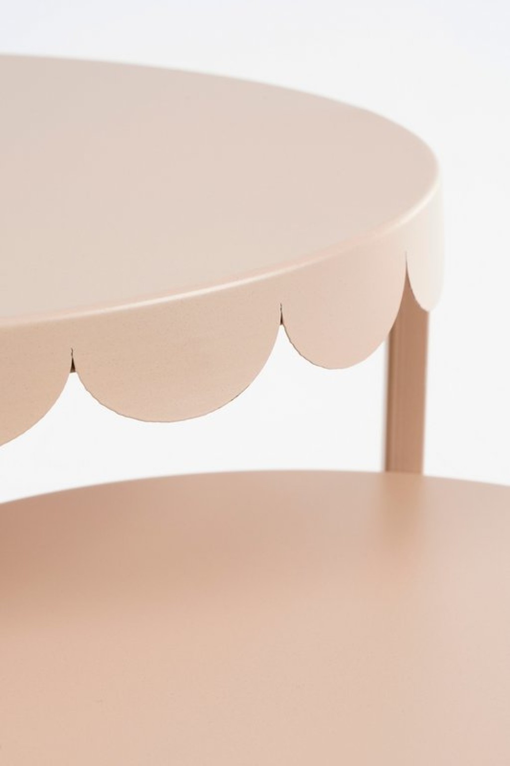 Lara side table - Set of 2 - H51 x Ø40 cm - Metal - Light pink