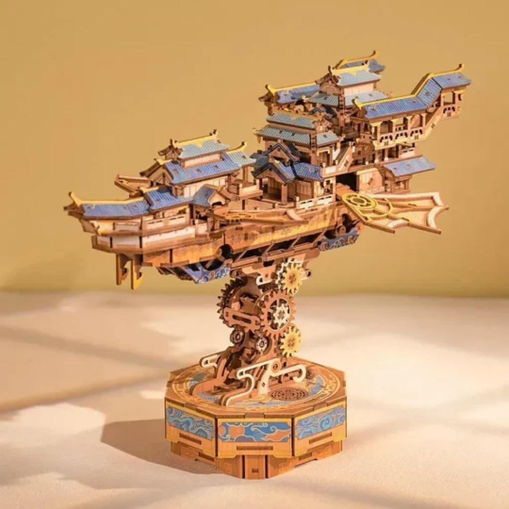Tonecheer, DIY 3D Houten Puzzel Wind Voyager, TQ421, 29,8x7,1x20cm