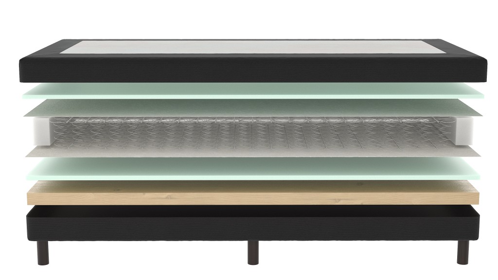 Mörgenn Losse boxspring Bonellvering Zwart 80x220
