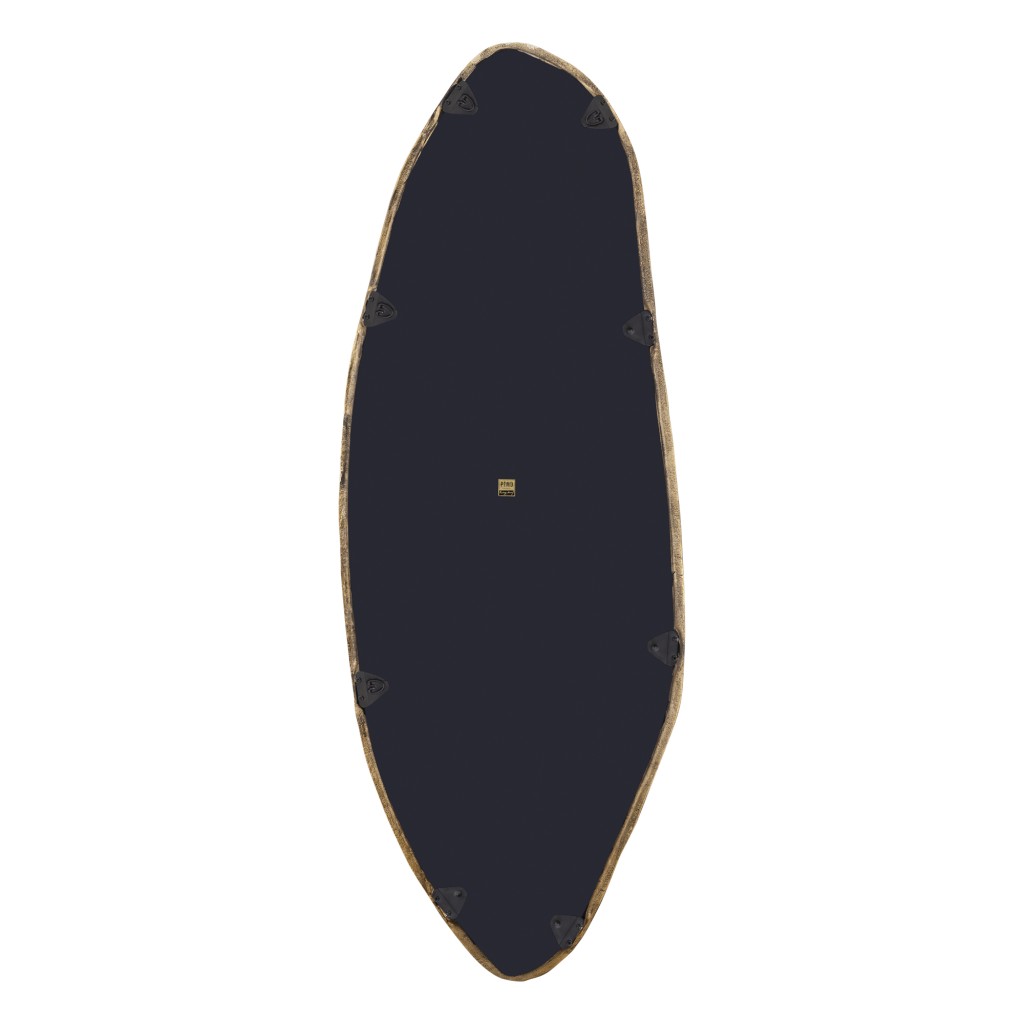 Paislie Brass Organic Shaped Mirror Oval