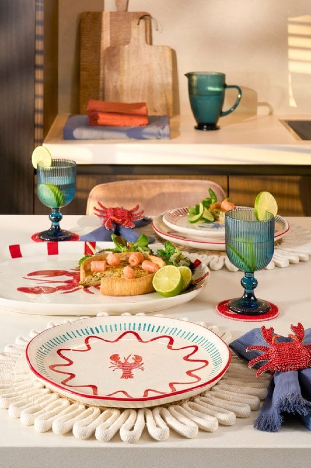 Ariane Dinner plate - Set of 4 - Ø27 cm - Stone goods - Red