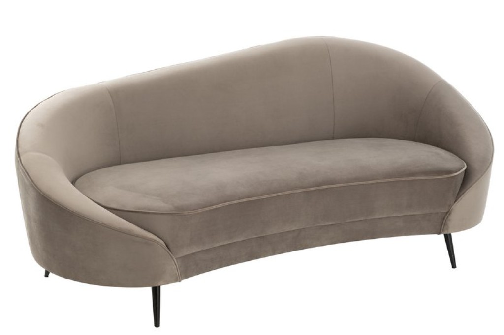 J-Line Sofa Elisabeth Textil Silver