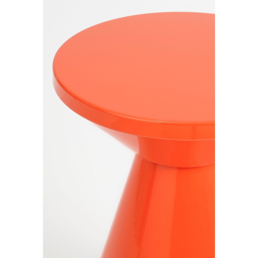 Jim Bijzettafel - H45 x Ø31 cm - IJzer - Oranje