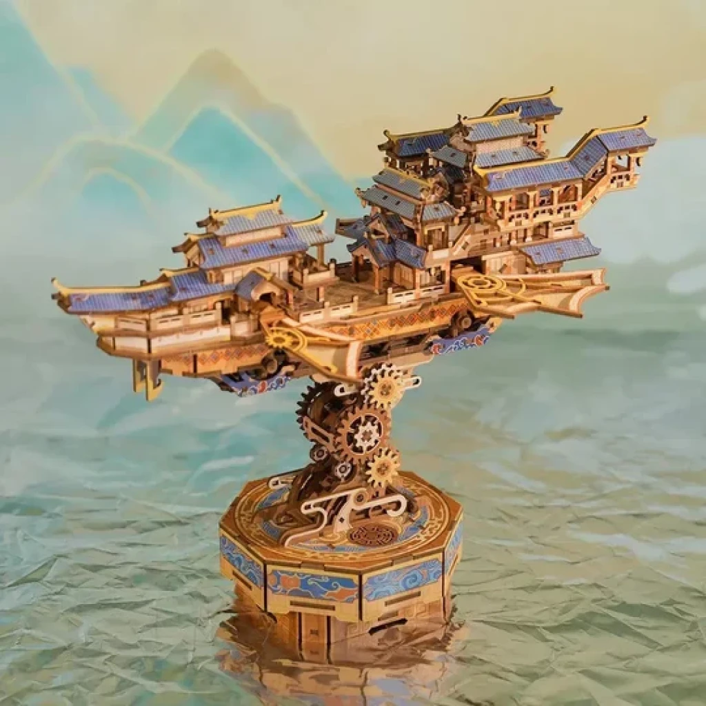 Tonecheer, DIY 3D Houten Puzzel Wind Voyager, TQ421, 29,8x7,1x20cm