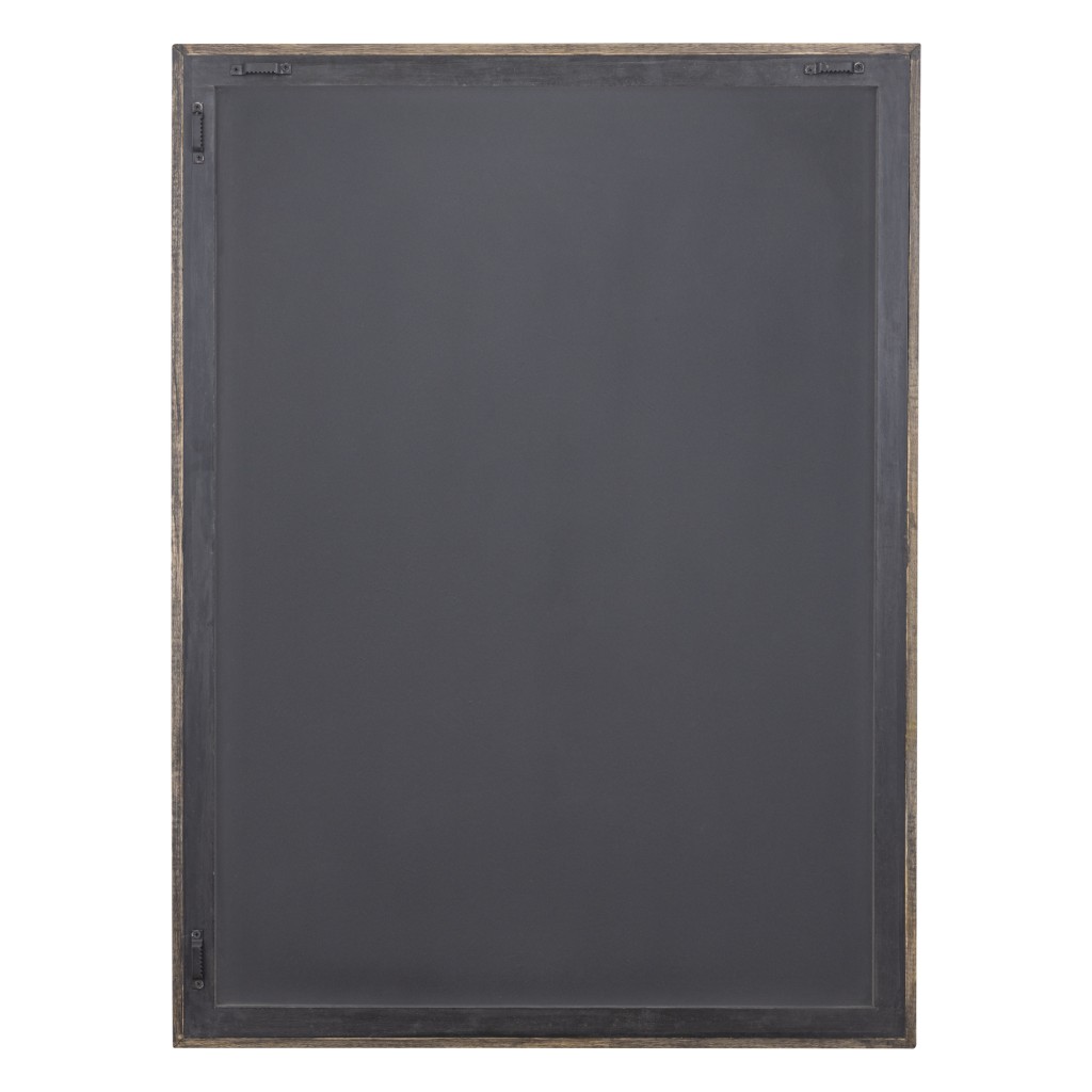 Levya Black Wooden Rect Wall Panel Round Pattern