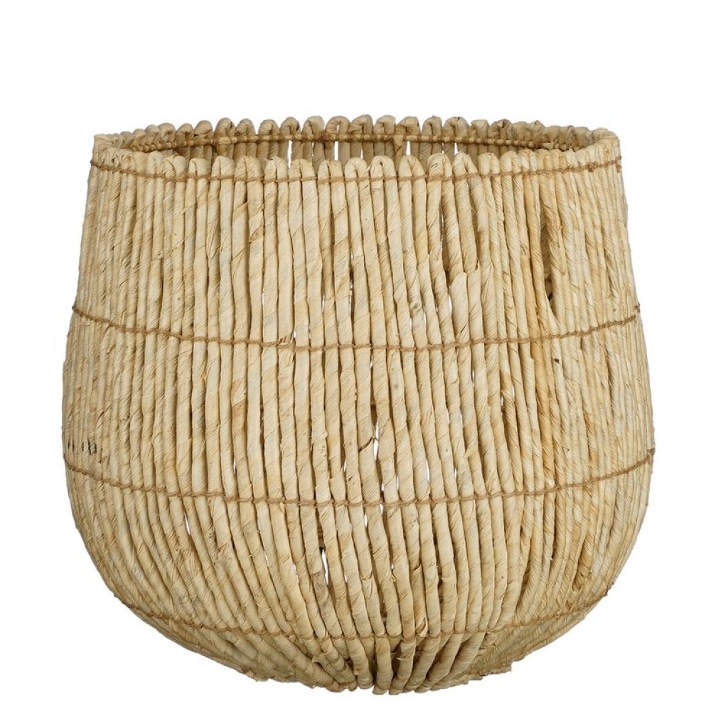 Ronda Storage Basket - Set of 2 - H40 x Ø44 cm - Light brown