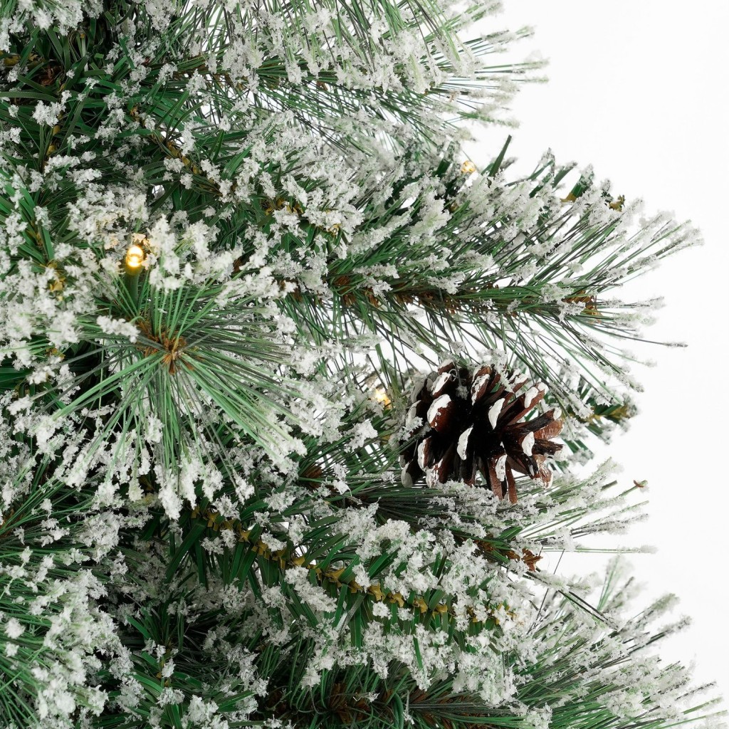 Vandans Kunstkerstboom met LED Verlichting en Timerfunctie - H120 x Ø60cm - Groen