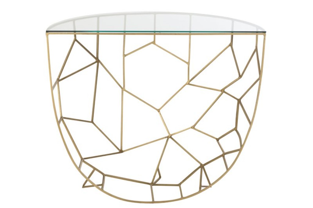 J-Line Console Moza Metal/Glass Gold