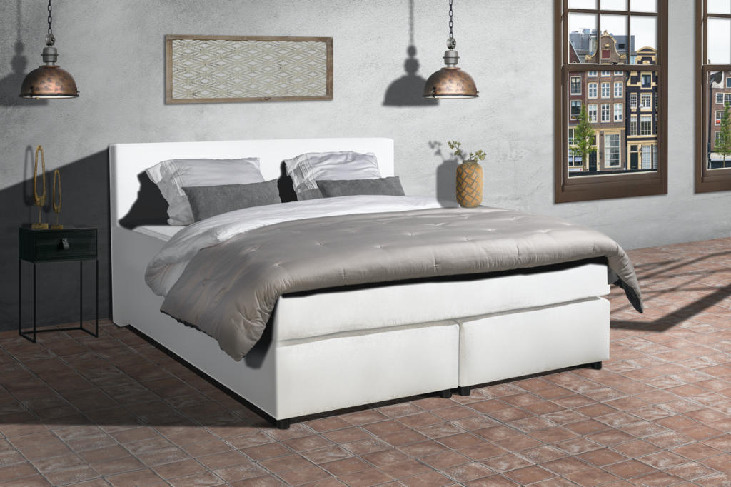 Mörgenn Boxspring Parga - Lederlook - Complete set - 180x200