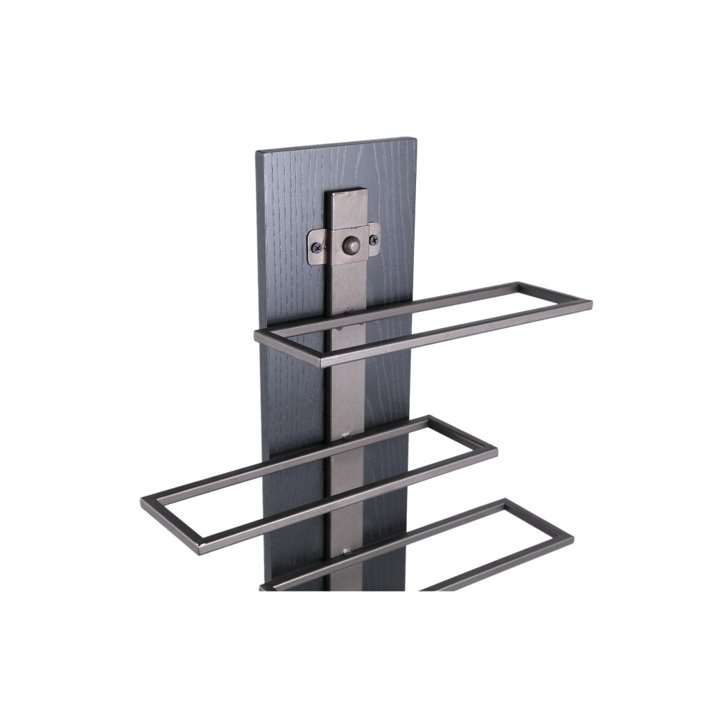 Brendan Brown Steel Wall Wine Rack Layers S