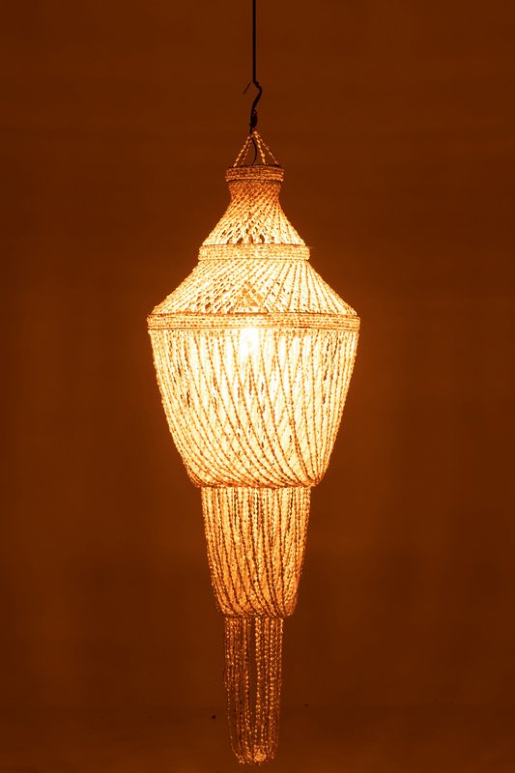 J-Line lampshade Diasy - stone/shells - natural