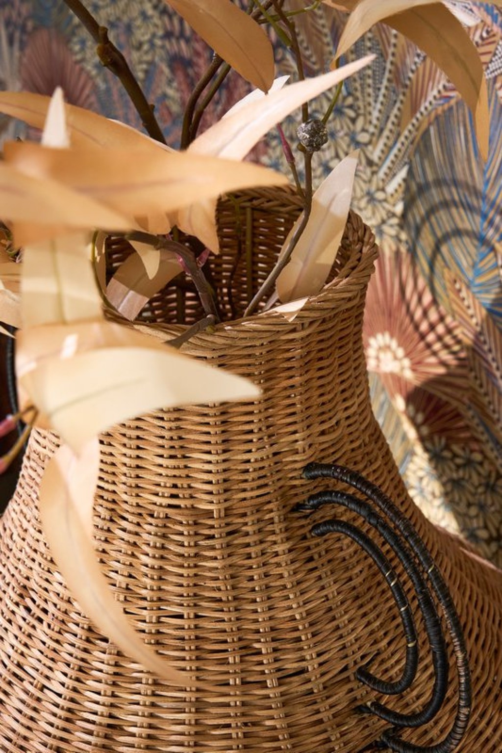 Fabiola Decoration vase - H43 x Ø30 cm - Rattan - Brown