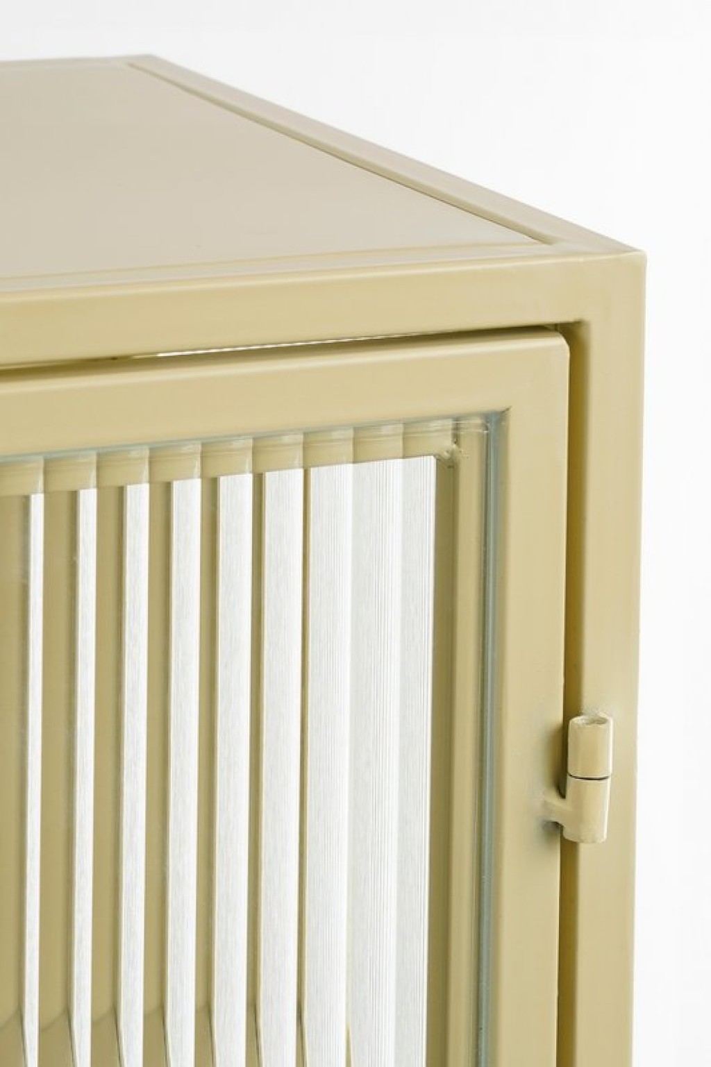 Clifton storage cupboard with doors - L38 x B35 x H90 cm - Metal - Beige