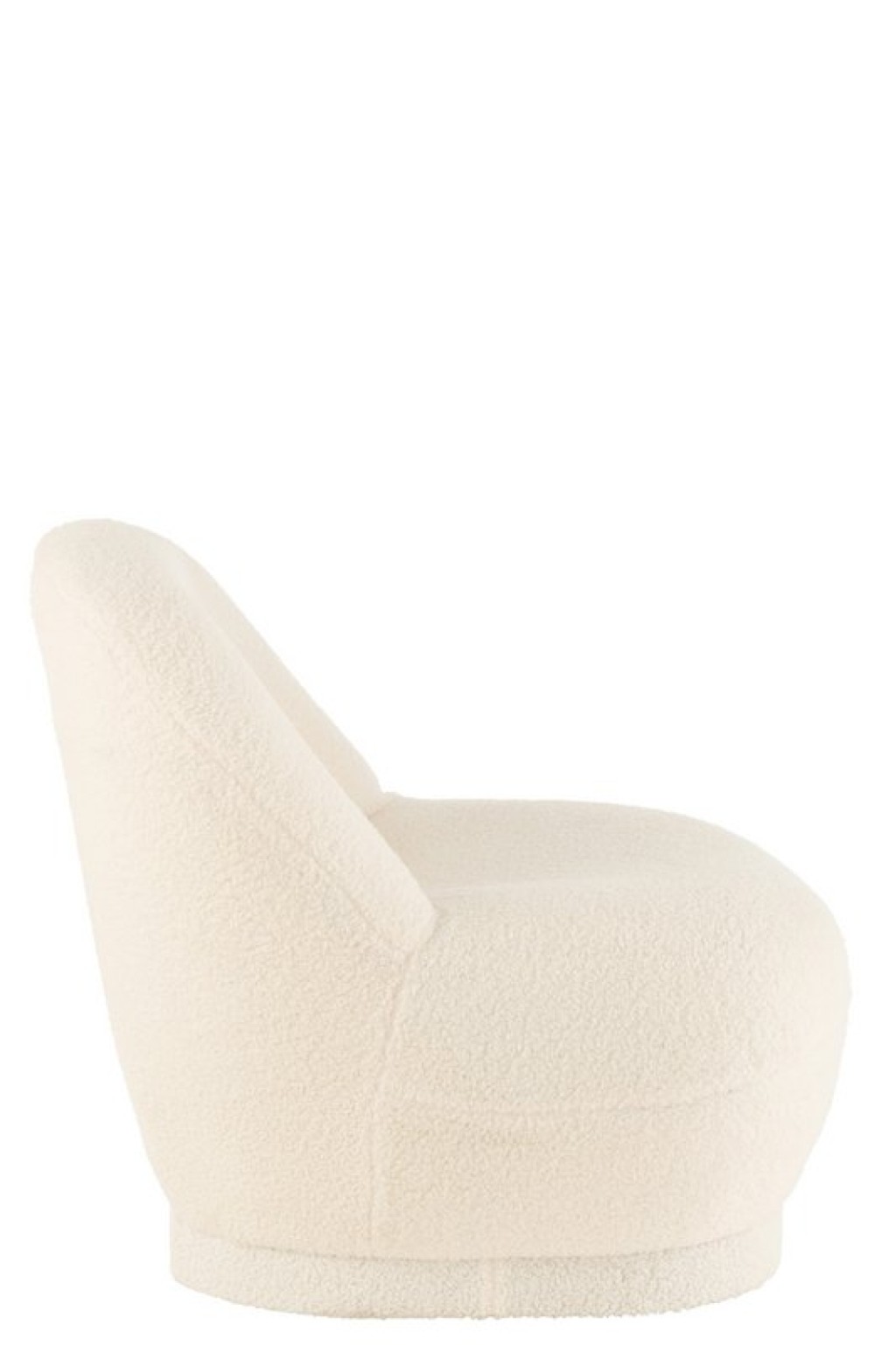 J-Line Sofa Teddy Bouclé White