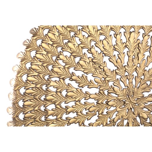 Xavery Bronze Round Iron Wall Panel Carved Look L
