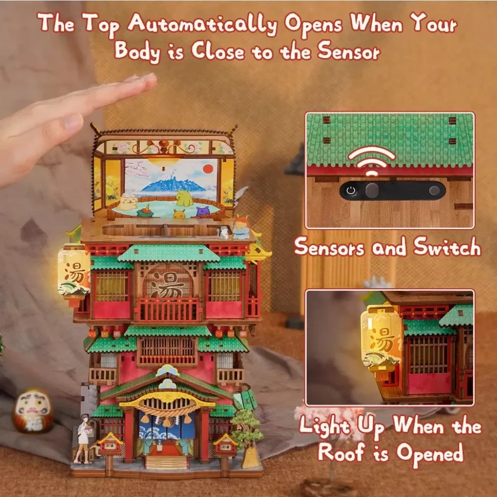 Tonecheer, DIY Desk Bin, Onsen Saga, TQ188, 16x16,5x24,8cm