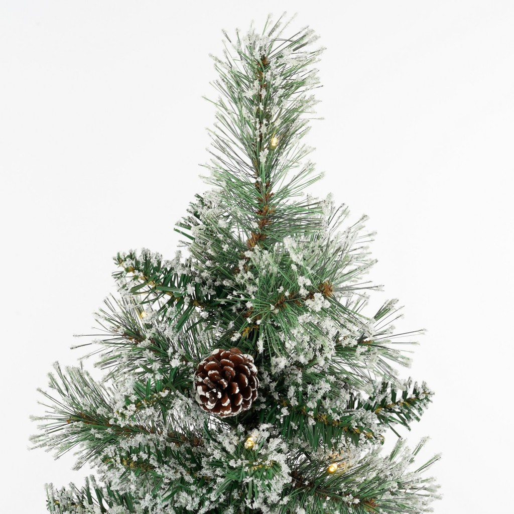 Vandans Kunstkerstboom met LED Verlichting en Timerfunctie - H120 x Ø60cm - Groen