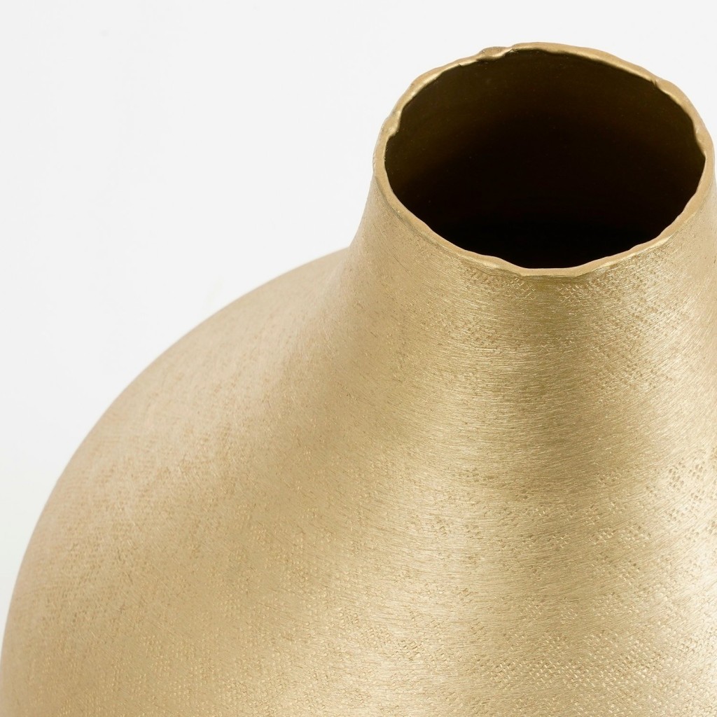 Kyan Vaas - H31 x Ø25 cm - Aluminium - Champagne