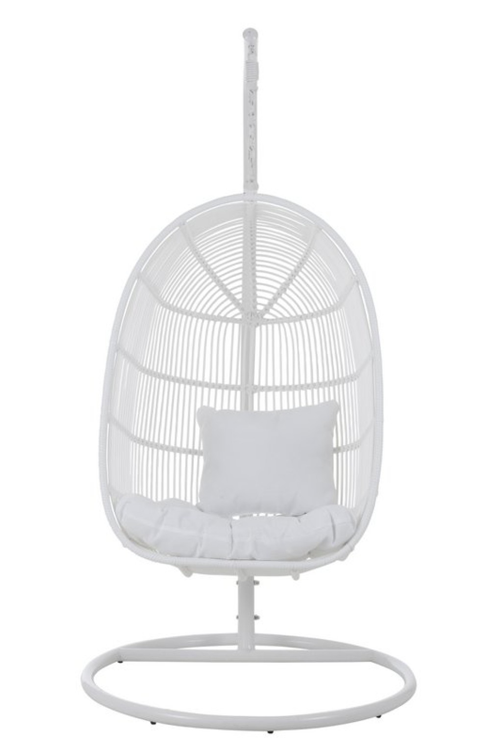 J-Line Hammock Chair Oval Steel White