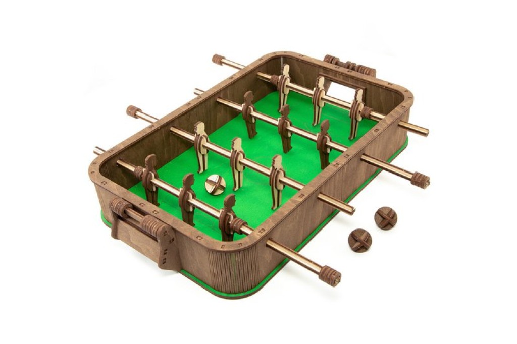 Eco Wood Art, 3D Wooden Puzzle, Foosball, 1140, 36x37x7.8cm