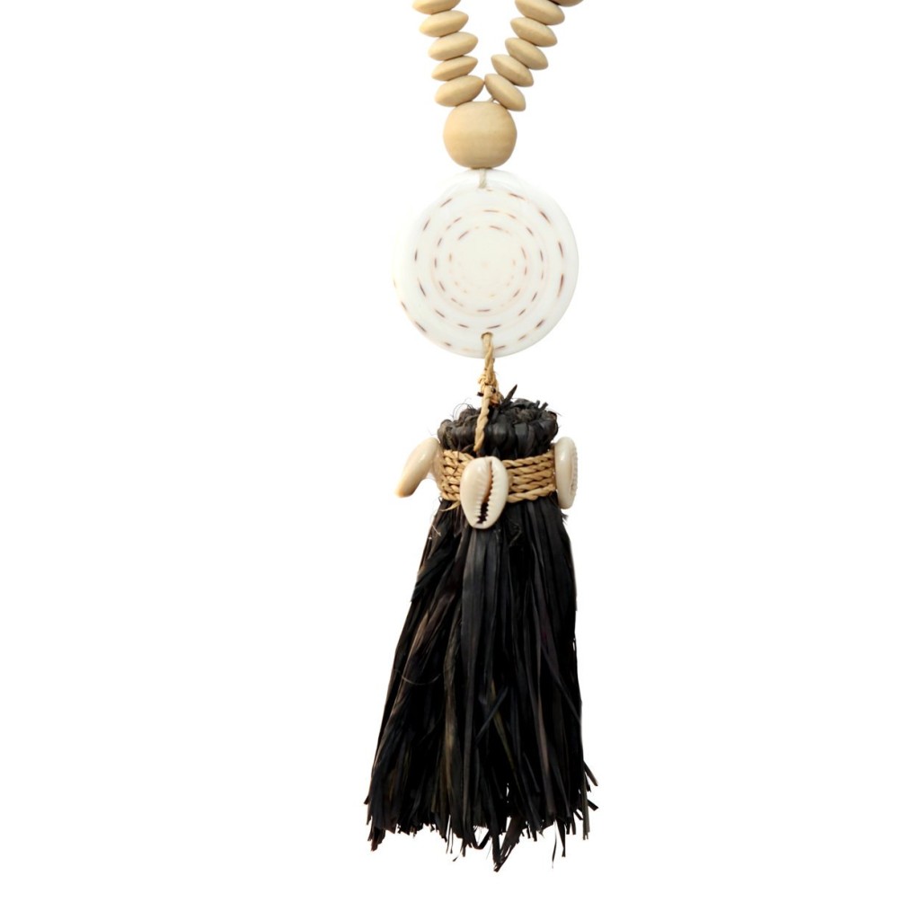 De Lovina ketting - natuurlijk zwart
