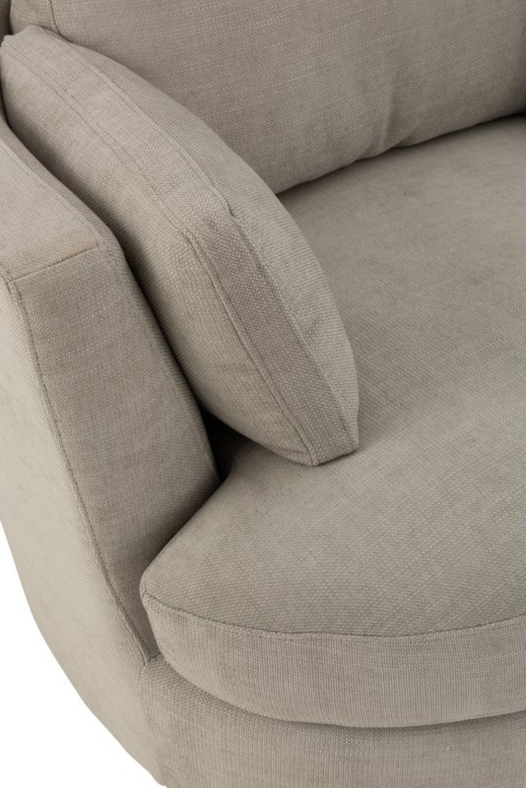 J-Line Lounge chair Swiv Wood/Textile Gray