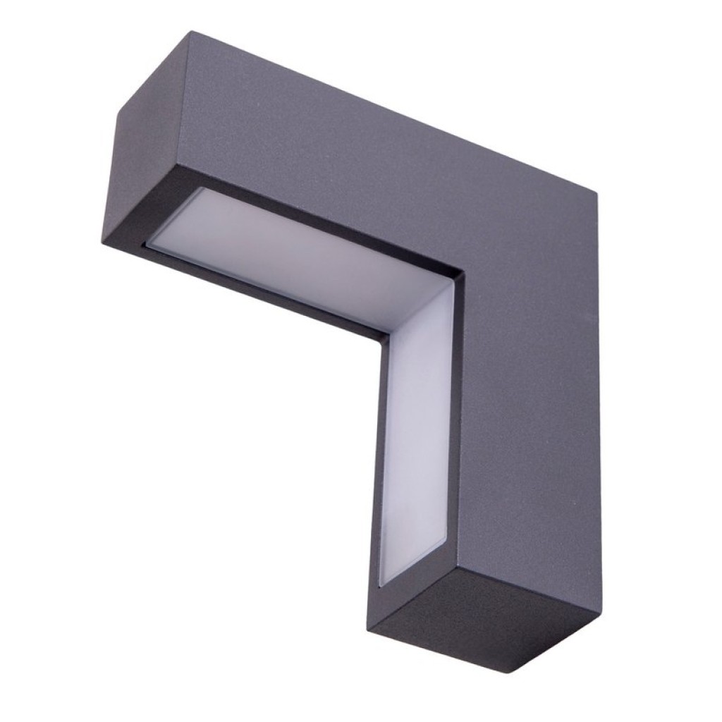 LED wall lights "Angus" made of metal and plastic in anthracite, with integrated LED