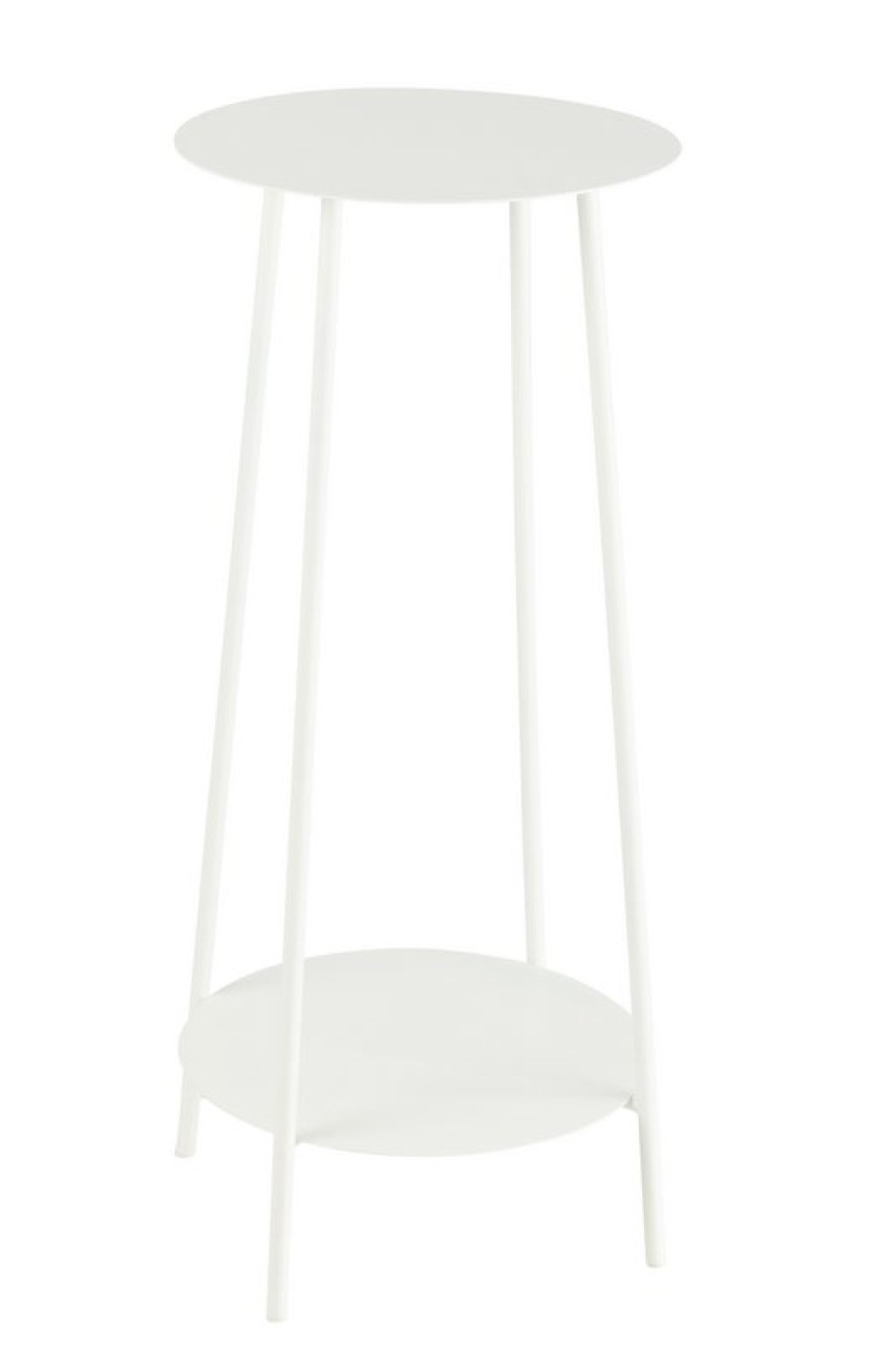 J-Line Flower Stand Two Metal White
