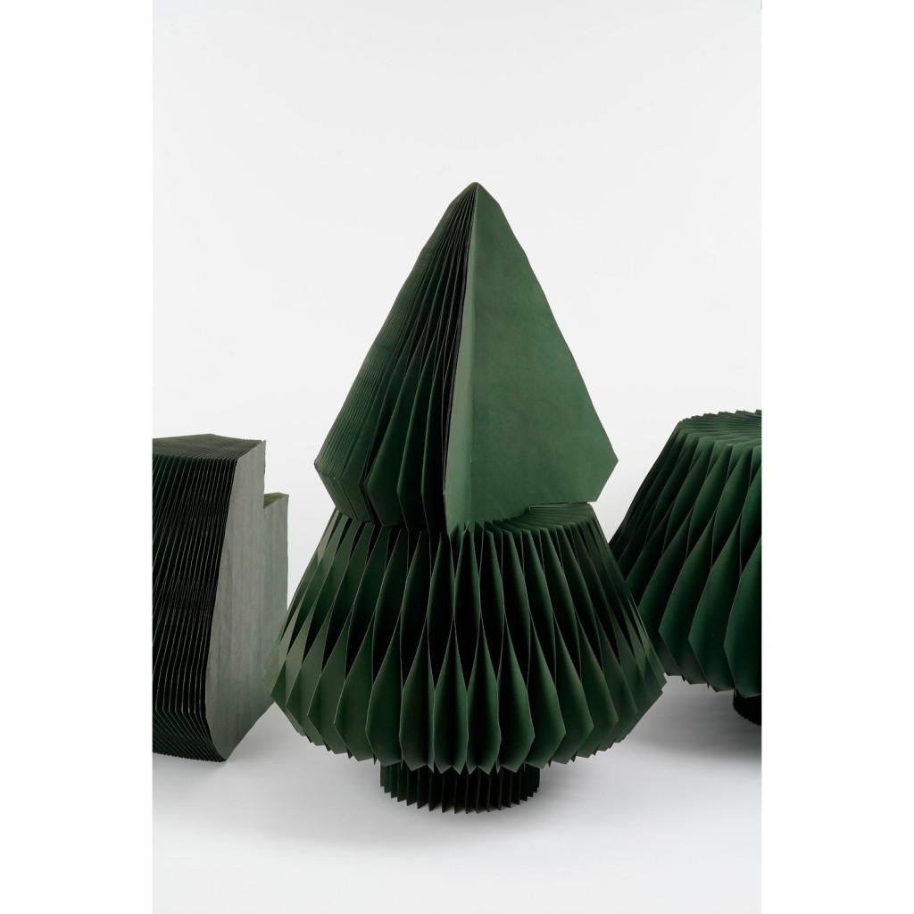 Decoratie Kerstboom - H212 x Ø120 cm - Papier - FSC Mix - Groen