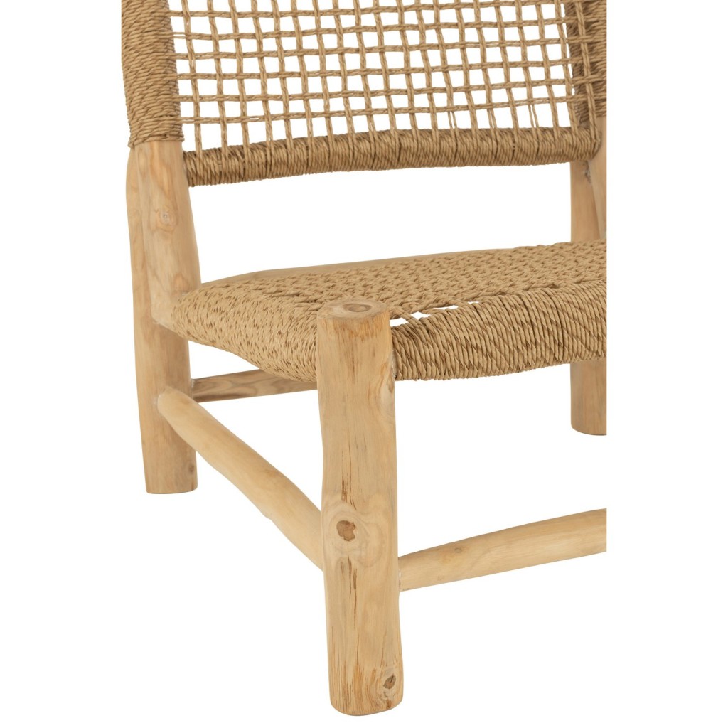 J-Line Zetel Vita Teak/Kunststof Naturel