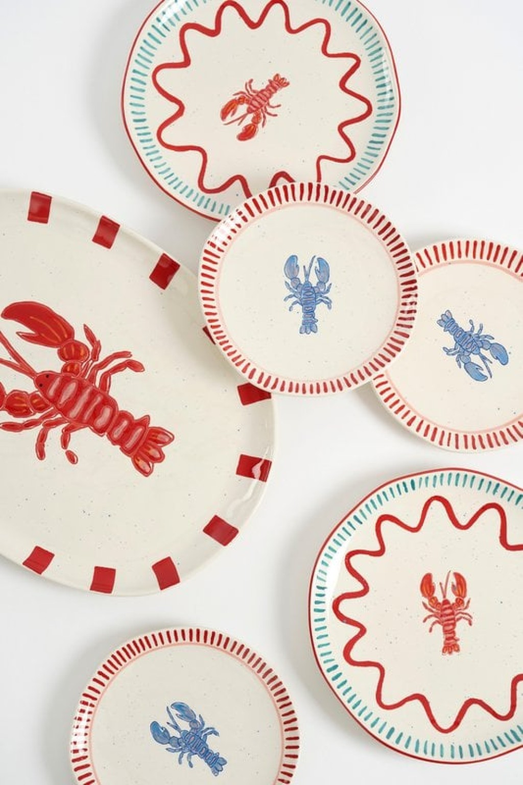 Ariane Dinner plate - Set of 4 - Ø27 cm - Stone goods - Red