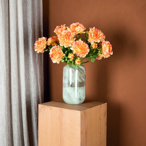 Peony Flower Orange With Bud