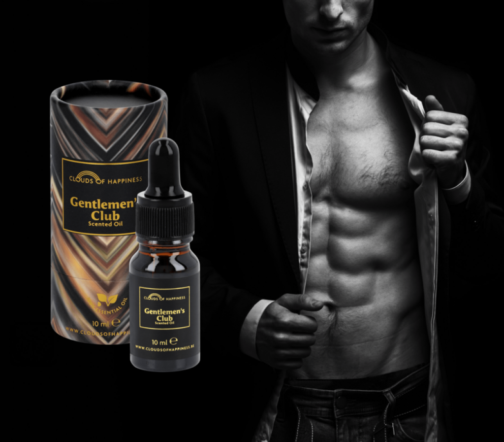 Gift box Black Ceramic aroma diffuser + La Vie est belle + Angels Garden + Gentlemans Club